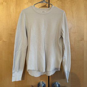Buck Mason Long Sleeve Thermal Size M Curve Hem